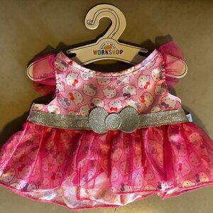 Build A Bear Hello Kitty 25th Anniversary Celebration Outfit Dress NWT